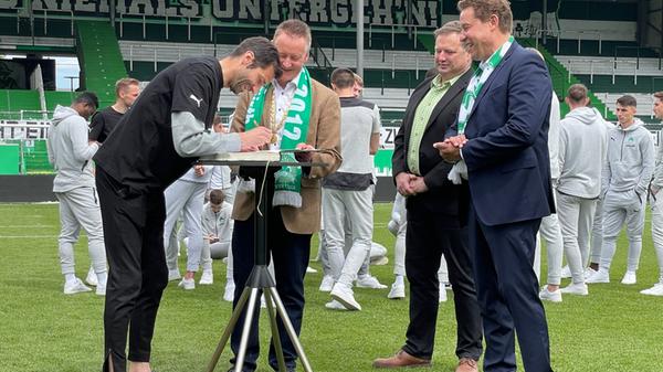 Co-Trainer André Mijatovic durfte natürlich auch nicht fehlen.