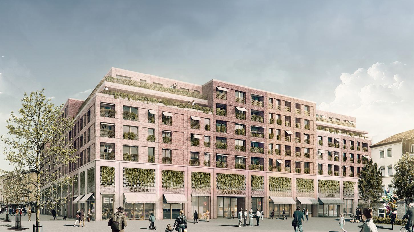 So wird das neue Kaufhaus am Aufseßplatz aussehen. Der Entwurf stammt von einem Kulmbacher Architekurbüro. So wird das neue Kaufhaus am Aufseßplatz aussehen. Der Entwurf stammt von einem Kulmbacher Architekurbüro.