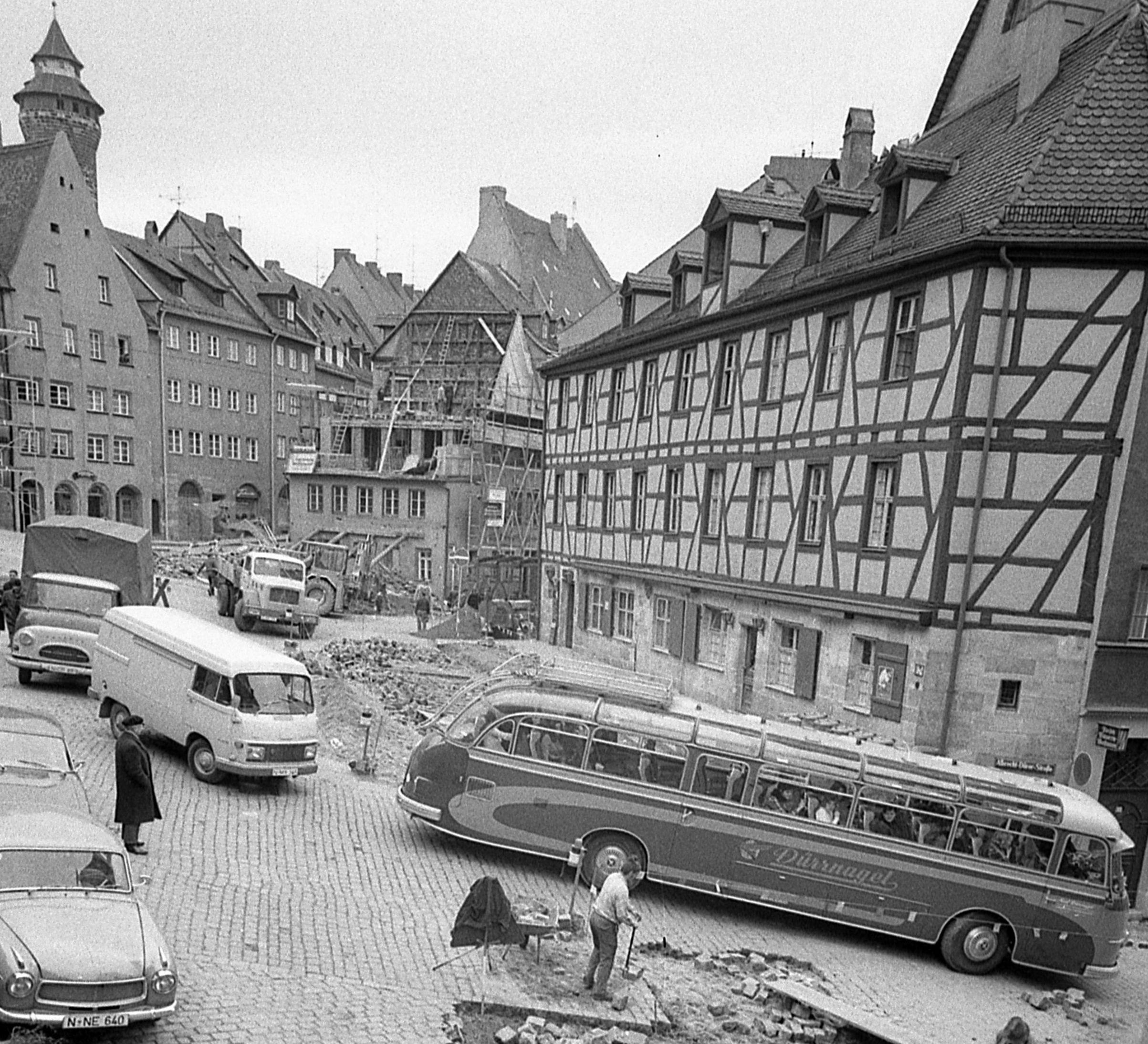 Baustelle am Albrecht-Dürer-Platz.