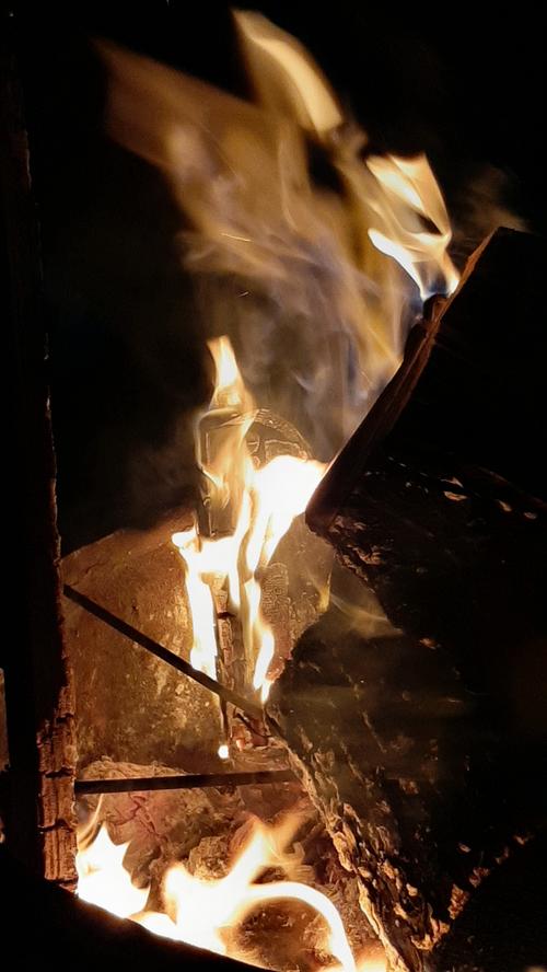 Wie der berühmte "Phönix aus der Asche" züngeln die Flammen des Lagerfeuers empor.