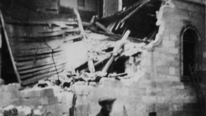Ein Nazitrupp zerstörte die Forchheimer Synagoge am 10. November 1938. 