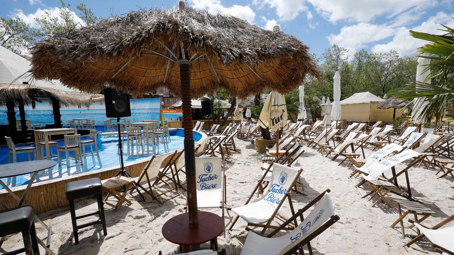 Stadtstrand: Sommerfeeling auf der Insel Schütt bereits ab Ende April ...
