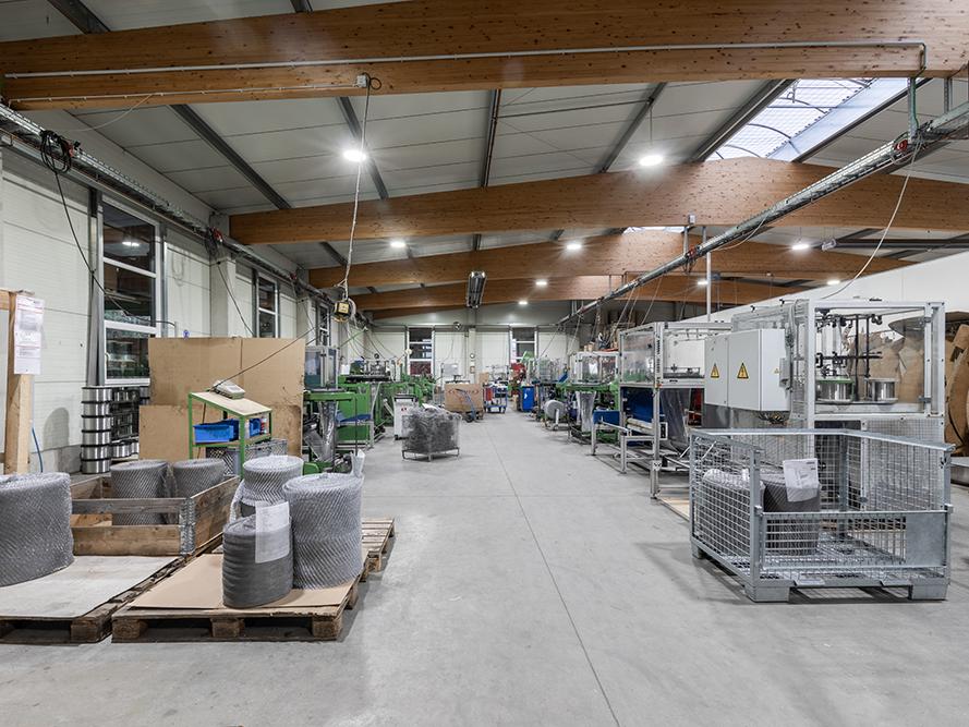 Produktionshalle der DGS Drahtgestricke Produktionshalle der DGS Drahtgestricke