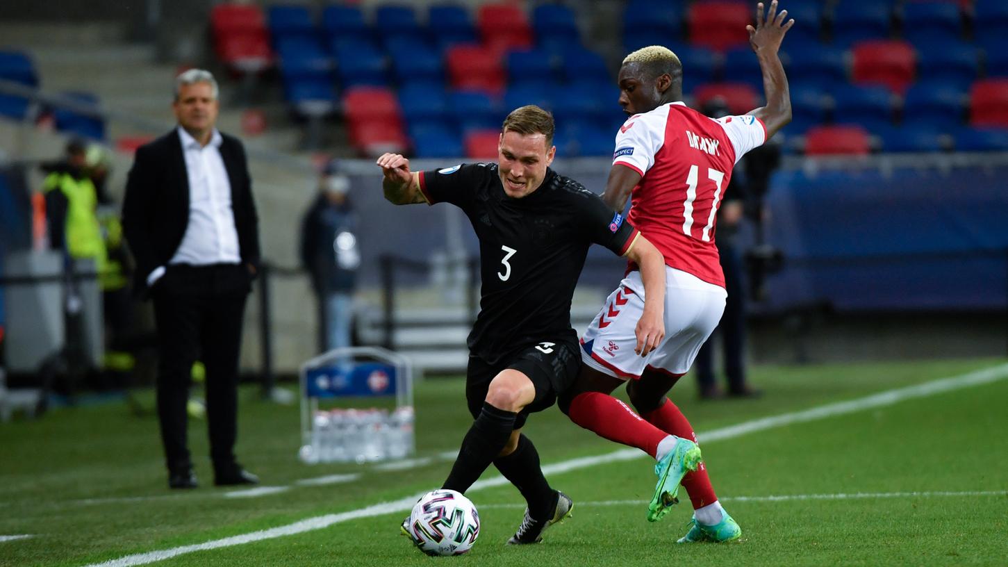War gegen Dänemark im Aufbauspiel ein Aktivposten - zumindest vor dem Seitenwechsel und in der Verlängerung: Fürths Aufstiegsheld und Bald-Hoffenheimer David Raum.