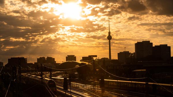 Sonnenuntergang in Berlin