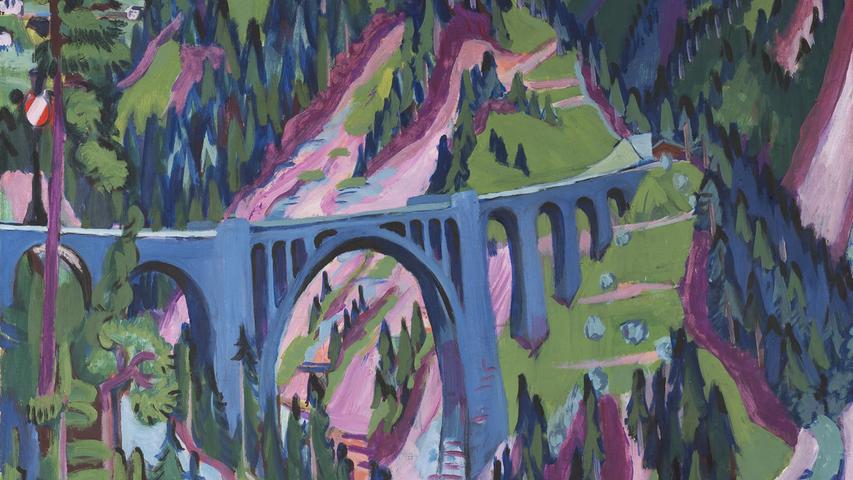  Ernst Ludwig Kirchner: Die Brücke bei Wiesen, 1926
