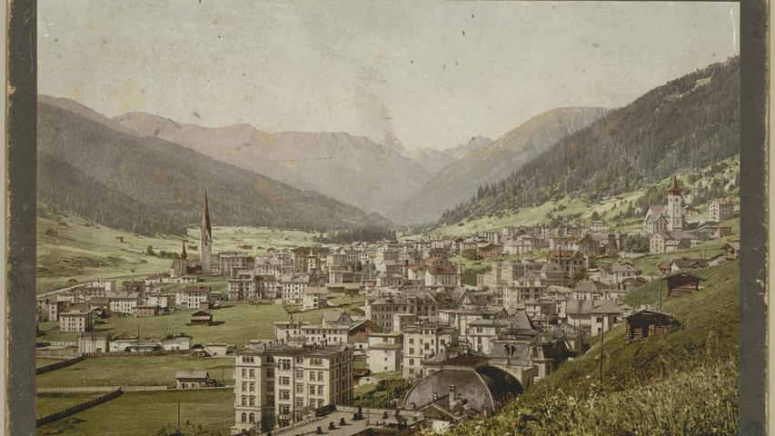 Blick auf Davos Platz, 1895/1900