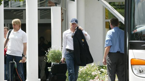 2005: Oliver Kahn und Timo Hildebrand im Hotel Herzogs Park.