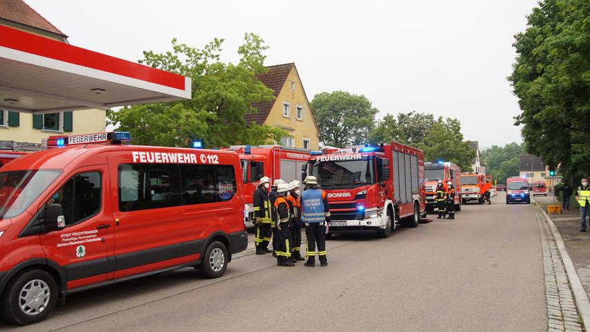 Gefahrguteinsatz im Kreis Ansbach: 120 Einsatzkräfte vor Ort