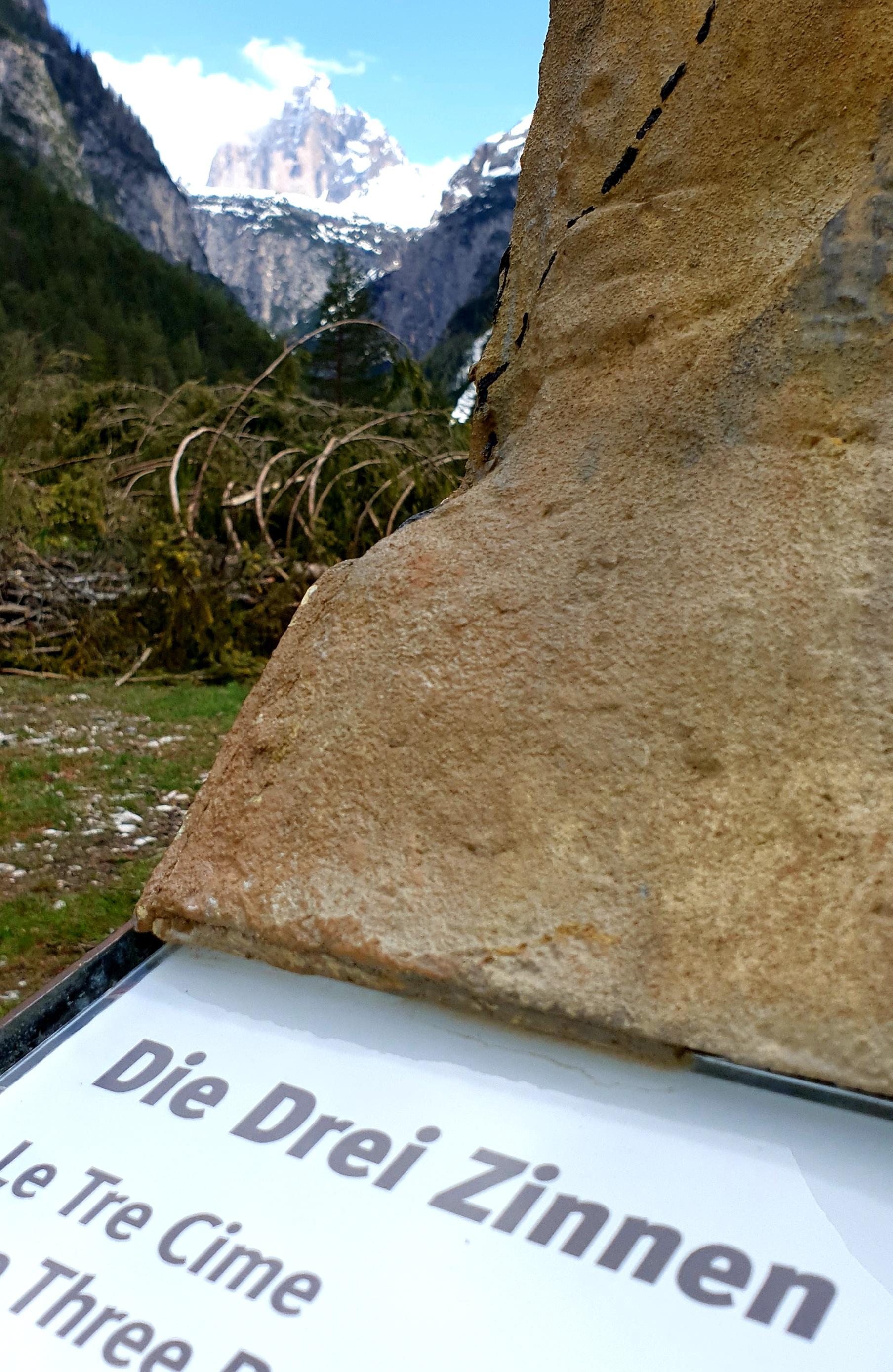 Am Ziel: Die Drei Zinnen.