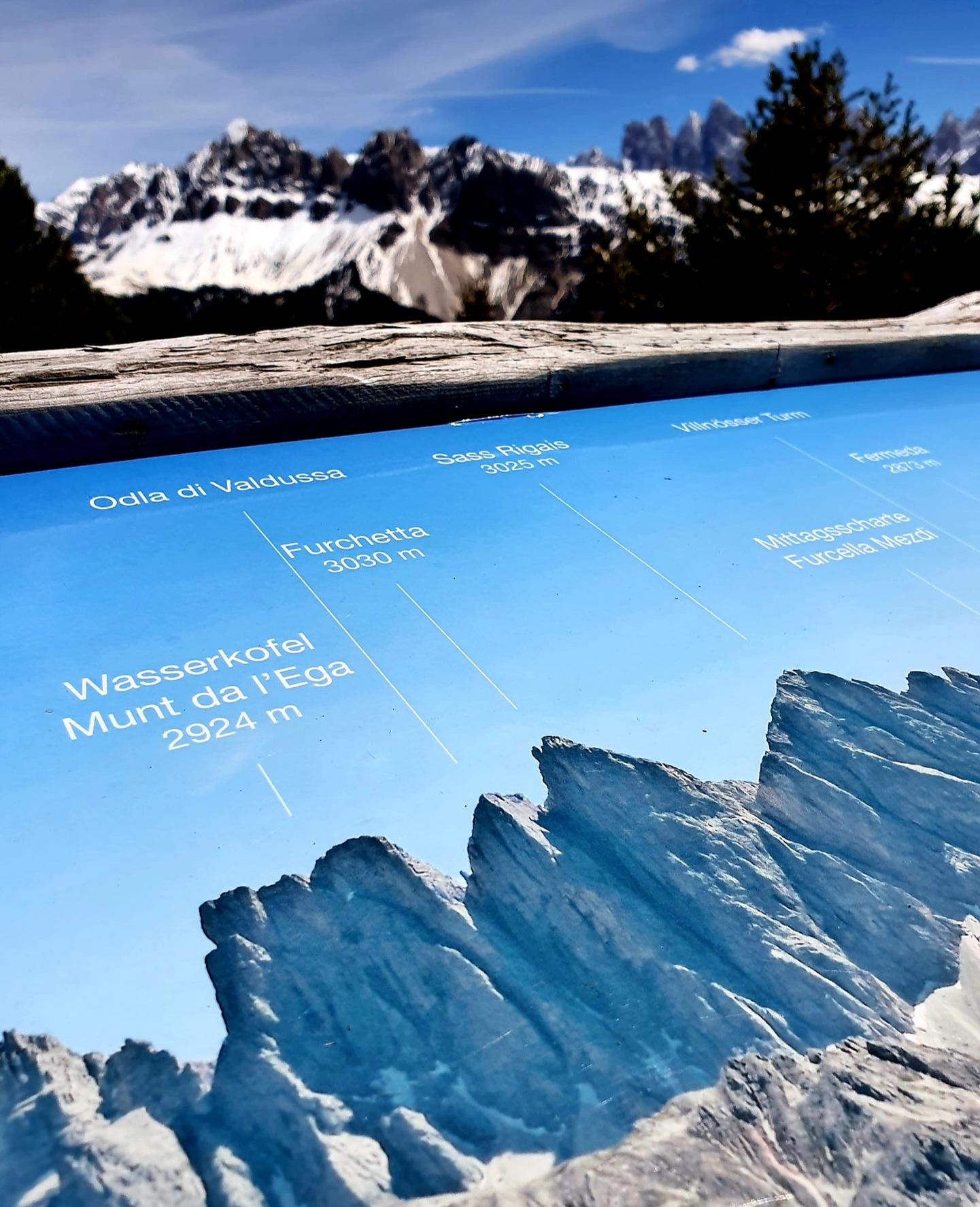 All diese Berge sieht man von der Plose über Brixen aus.