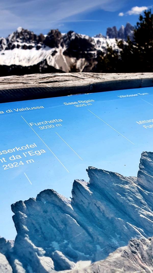 All diese Berge sieht man von der Plose über Brixen aus.