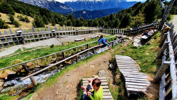 Kneippanlage am Woody-Walk auf der Plose.