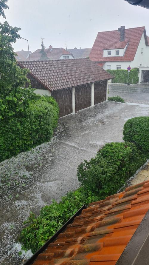 Hagel und Überschwemmungen: So wüteten die Unwetter in der zweiten Juniwoche in Franken