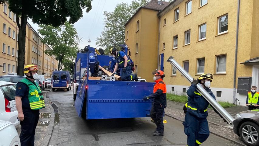 Keller in Nürnberg unterspült: Haus muss evakuiert werden