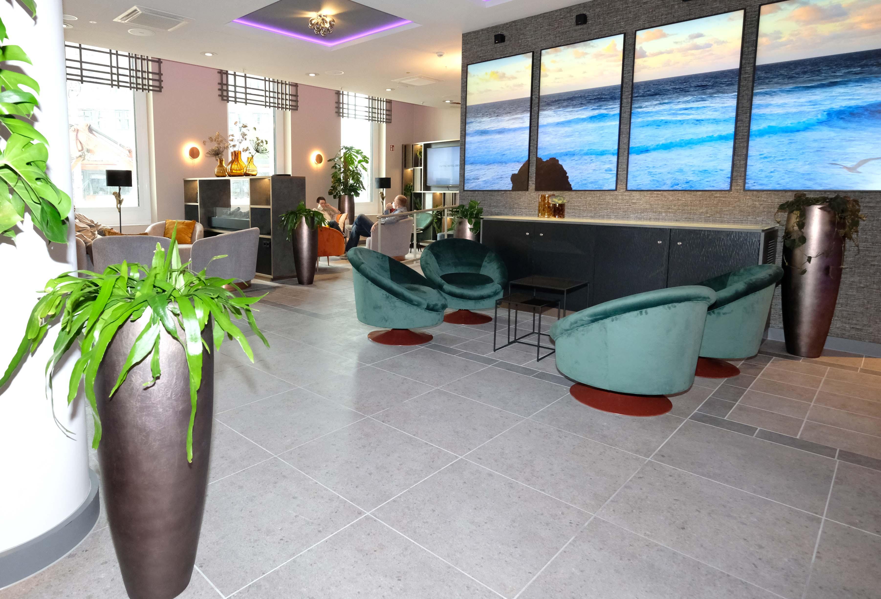 Die Hotel Lobby soll auch Treffpunkt sein.