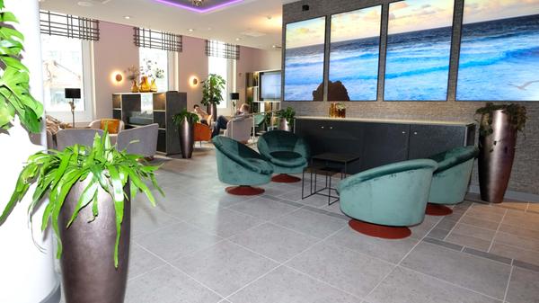 Die Hotel Lobby soll auch Treffpunkt sein.