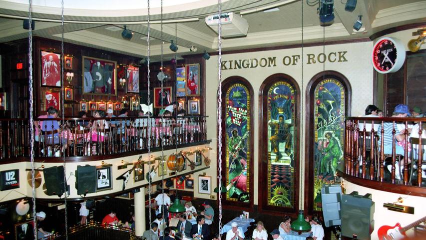 Ein Blick in das "Hard Rock Cafe" in Orlando Florida.