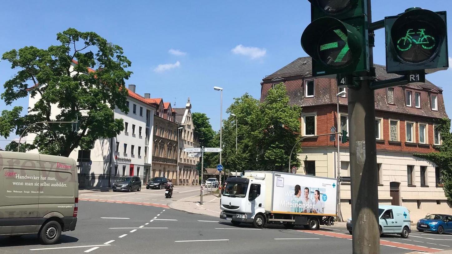 Erlangen: Endlich fließt der Verkehr wieder
