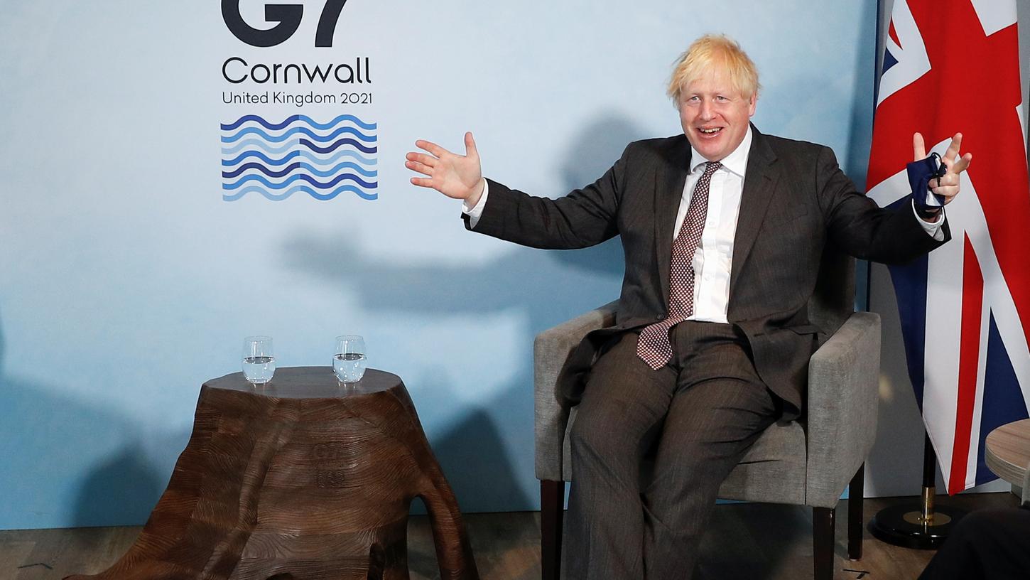 Boris Johnson, Premierminister von Großbritannien, hat Zweifel an der Aufhebung aller Corona-Beschränkungen in England.
Boris Johnson, Premierminister von Großbritannien, hat Zweifel an der Aufhebung aller Corona-Beschränkungen in England.
