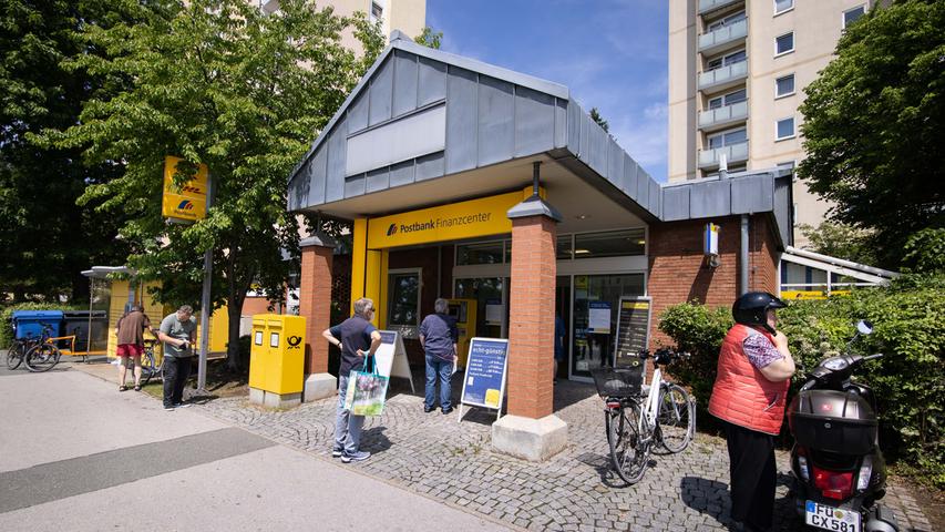 Die Postbank-Filiale an der Soldnerstraße schließt...