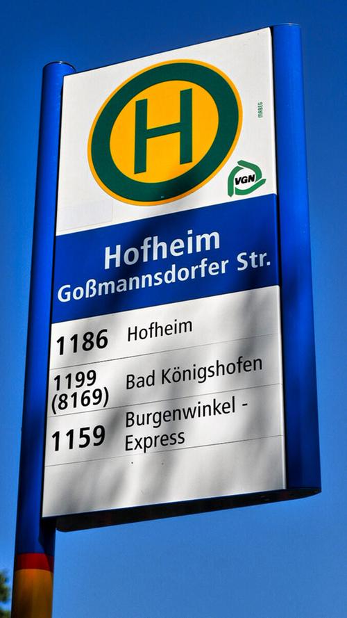 Von Hofheim geht es mit der Freizeitlinie des VGN weiter nach Königsberg.