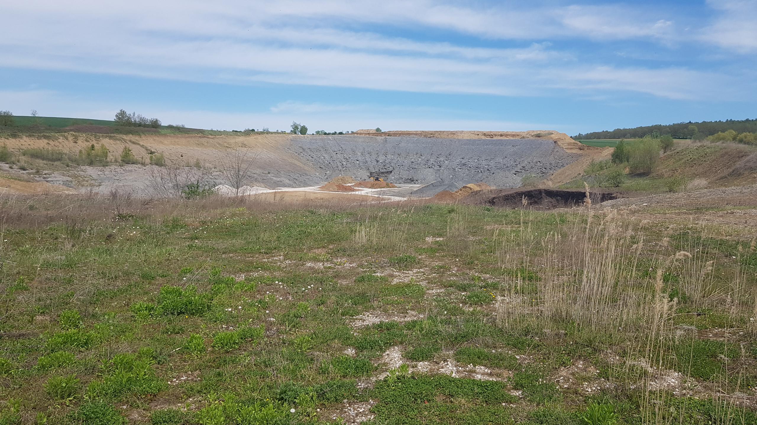 Fundgrube: Die Tongrube der Firma Liapor.