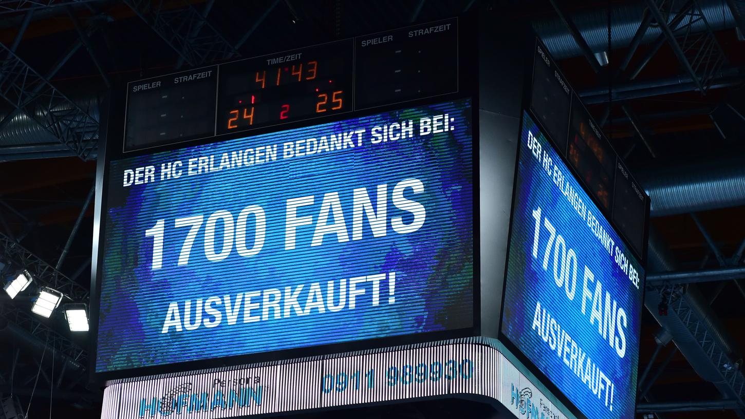Die Zahl des Tages: 1700 Fans durften wieder in die Nürnberger Arena.