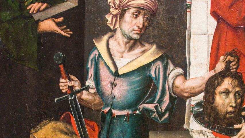 Das Detail, das Kunstfreunde derzeit in Aufregung versetzt. Experten vermuten, dass Albrecht Dürer den Henker auf einem Tafelbild eines spätgotischen Flügelaltars in der Crailsheimer Johanneskirche gemalt haben könnte. Ein Indiz: Der Henker hat angeblich Gesichtszüge von Dürers Mutter.