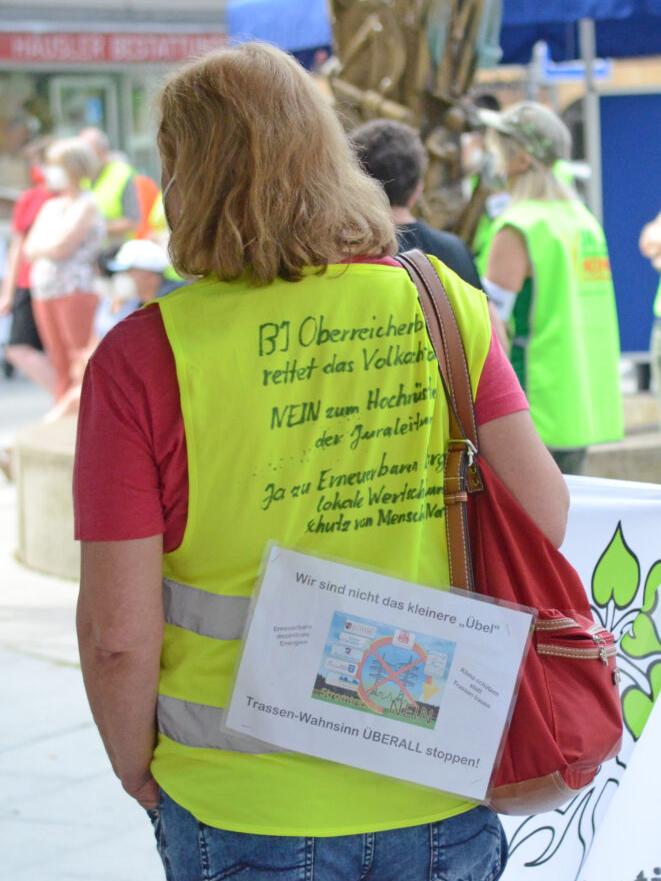 Protest gegen Juraleitung im Nürnberger Land: 