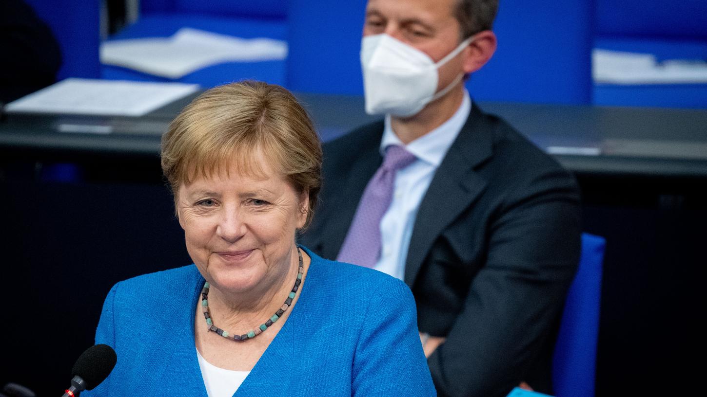 Bei ihrer letzten Regierungserklärung hat Kanzlerin Angela Merkel ein breites Themenspektrum.