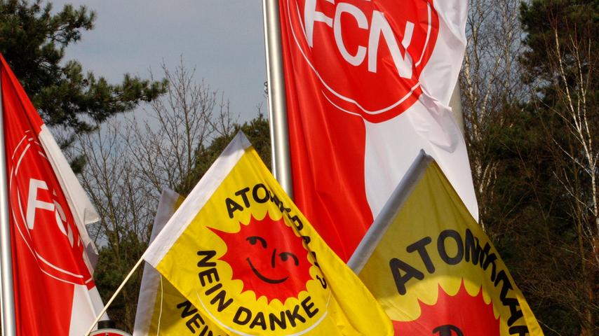 Atomkraftgegner demonstrieren gegen Club-Sponsor Areva