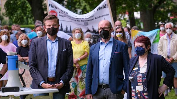 Demo in Altenfurt gegen das gepalnte ICE-Ausbesserungswerk