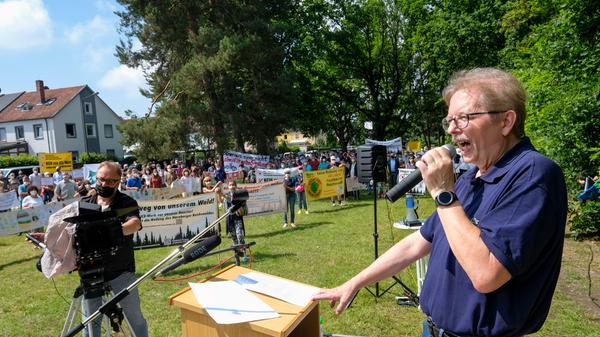 Demo in Altenfurt gegen das gepalnte ICE-Ausbesserungswerk