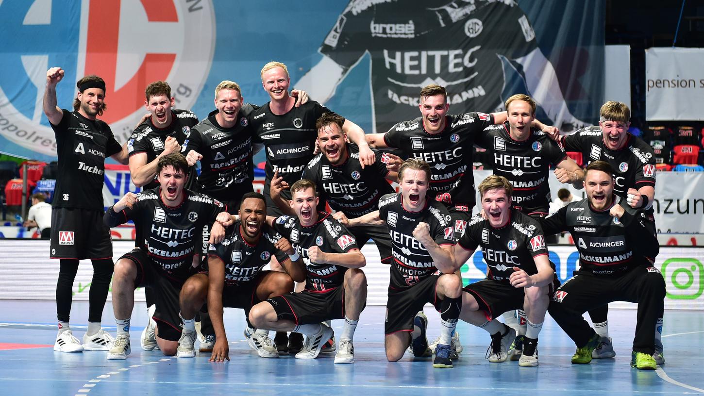 Eine echte Mannschaft: Der HC Erlangen 2020/21 wuchs eng zusammen.