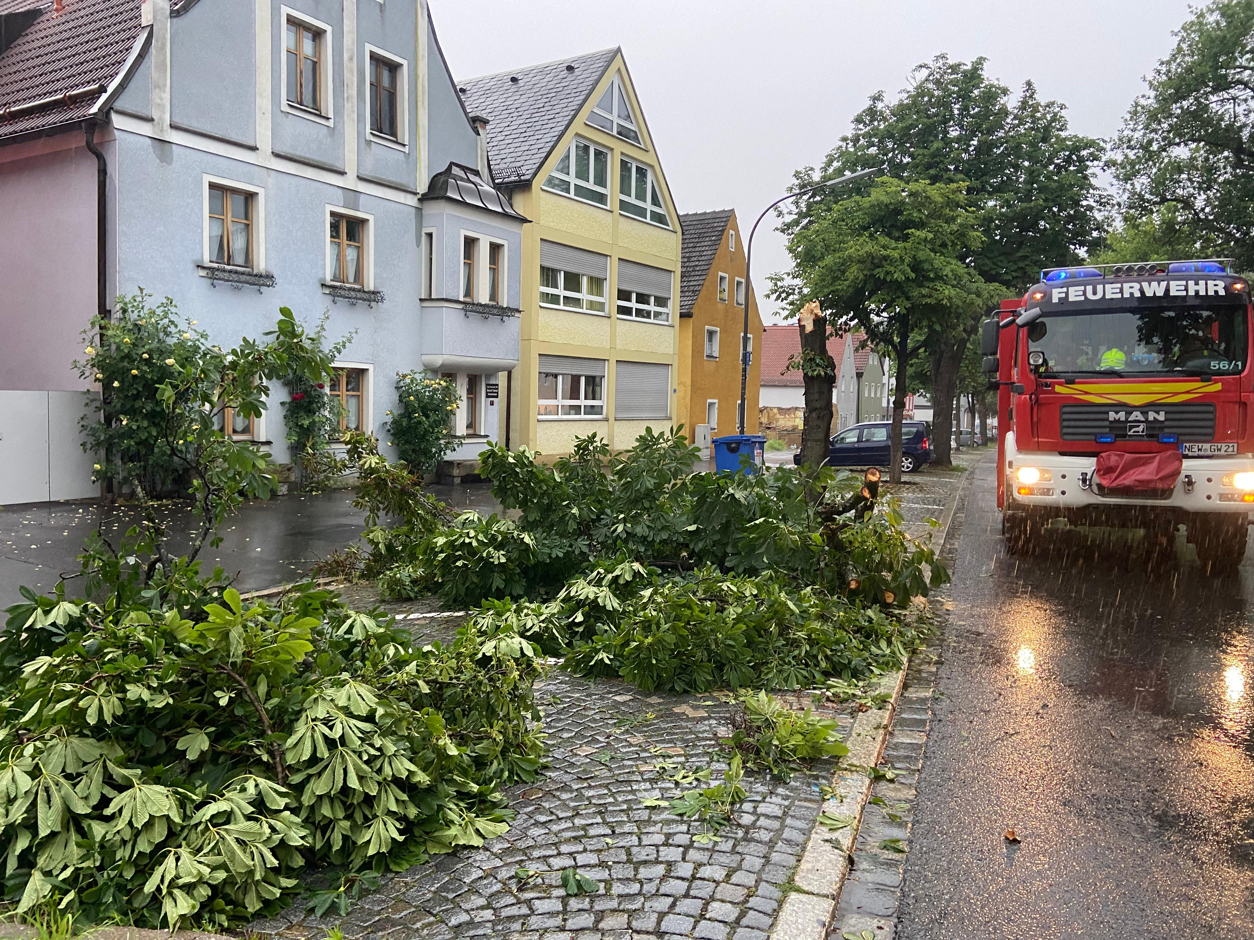 Wie in vielen Teilen Deutschlands hat das Unwetter auch in der Oberpfalz seine Spuren hinterlassen. 