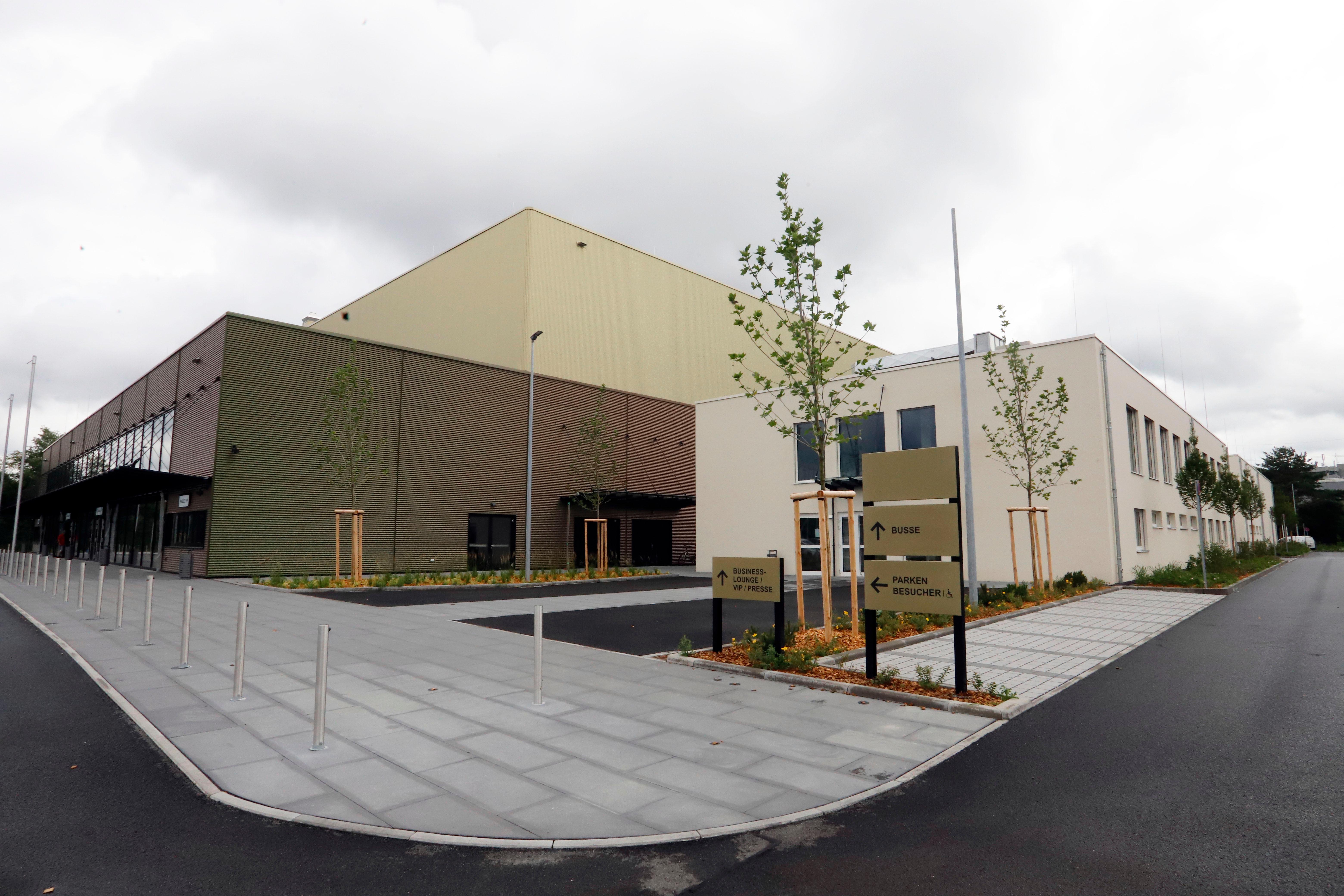 Fertig! Das ist Nürnbergs neuer Sport-Tempel. Am Tillypark sollen künftig bis zu 4000 Menschen Platz bei Sport- und auch Kulturveranstaltungen haben.