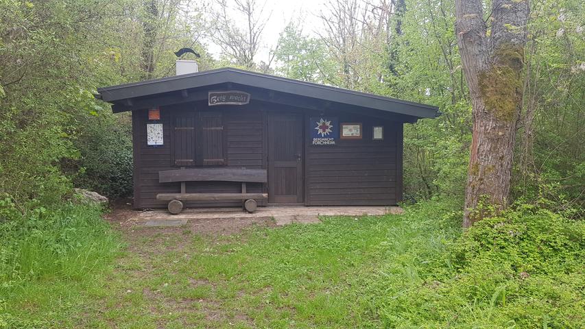 Die Schutzhütte der Bergwacht Forchheim.