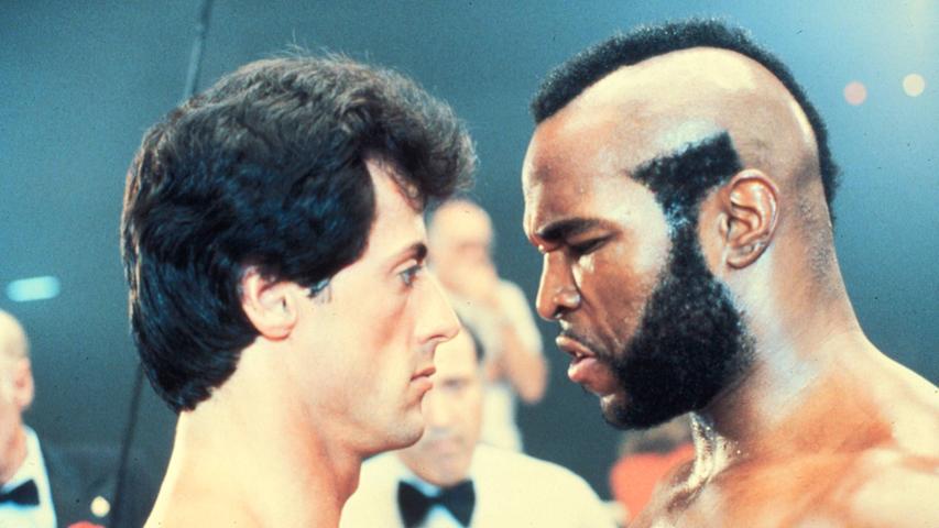 Szene aus dem Film "Rocky III - Das Auge des Tigers" mit Mr. T aus dem Jahre 1981.