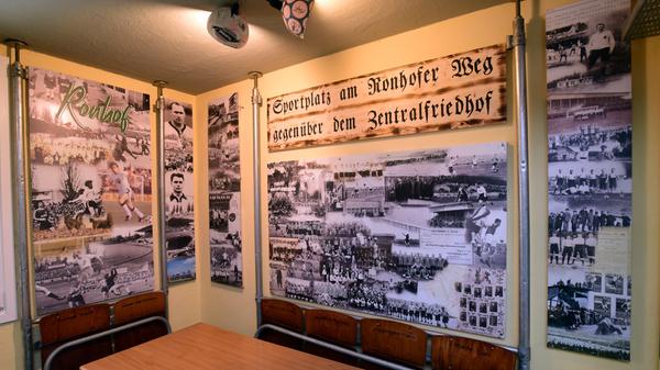 Wer sich noch nicht intensiv mit der Historie des Kleeblatts befasst hat, kann das künftig auch bei einem kühlen Getränk machen.