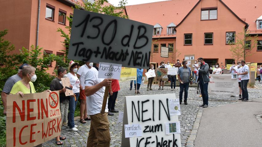 Juraleitung und ICE-Werk: Rohrer und Harrlacher protestieren