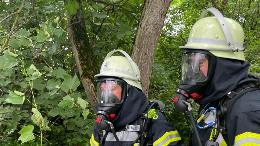 Rauchwolke über Bubenreuth: Gartenlaube ist abgebrannt