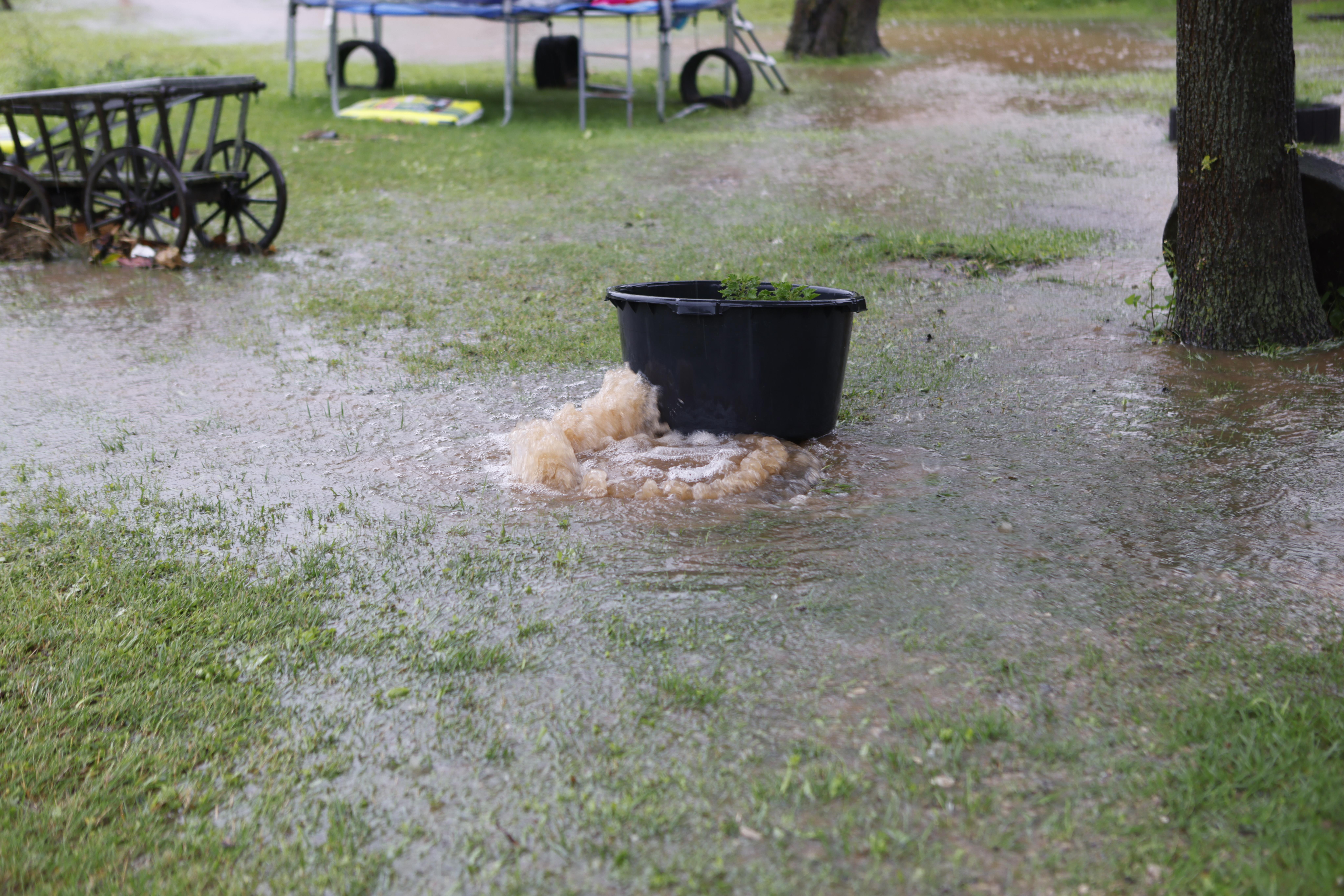 In Limbach bei Obernzenn hatte die Feuerwehr schwer zu tun. 