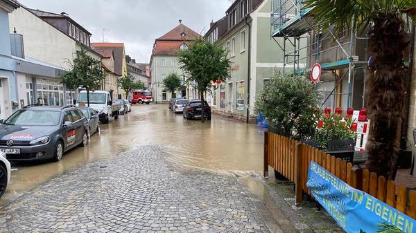 In der Innenstadt war die Feuerwehr im Einsatz.