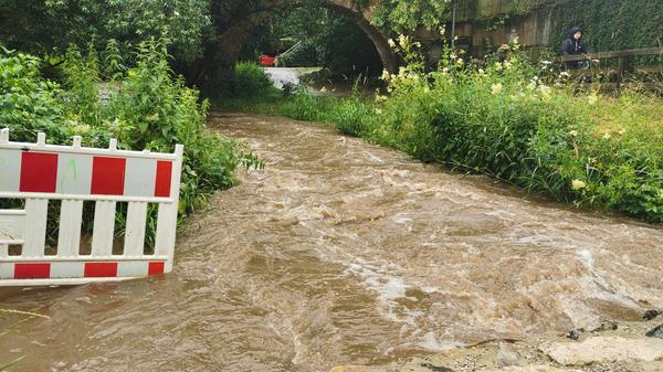 In Schwabach schwoll durch die unwetterartigen Regenfälle der gleichnamige kleine Fluss stark an und überschwemmte stellenweise die Ufer. Die Feuerwehr musste Keller auspumpen und wurde sogar bis nach Ansbach gerufen, wo wegen des Hochwassers und eines gleichzeitigen Bombenfunds der Katastrophenalarm ausgerufen wurde.