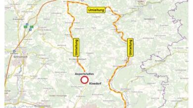 Die weite Umleitung über das Pegnitztal dürfte Autofahrern bereits aus den ersten beiden Bauabschnitten bekannt sein. Die weite Umleitung über das Pegnitztal dürfte Autofahrern bereits aus den ersten beiden Bauabschnitten bekannt sein.