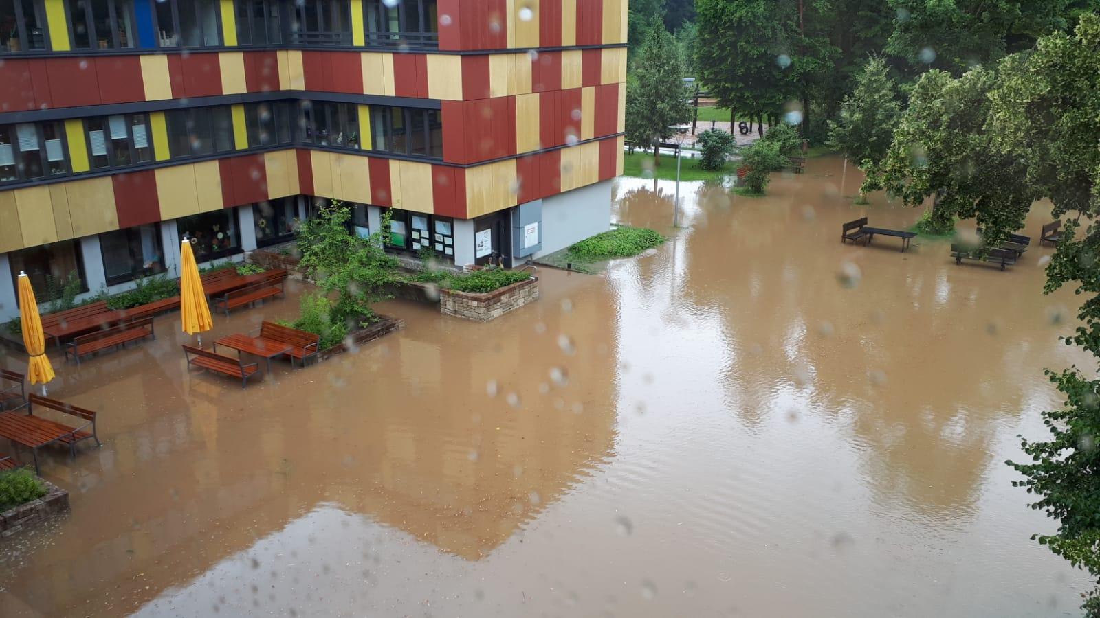 Zell (im Bild der Kindergarten) hat es besonders schlimm erwischt.