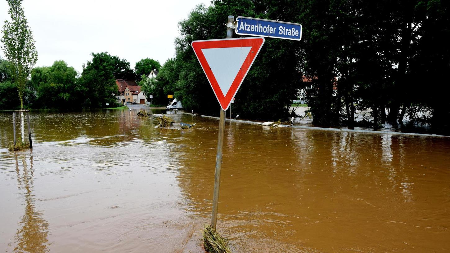 Flut im Landkreis Fürth: Für Fürth geht es glimpflich aus