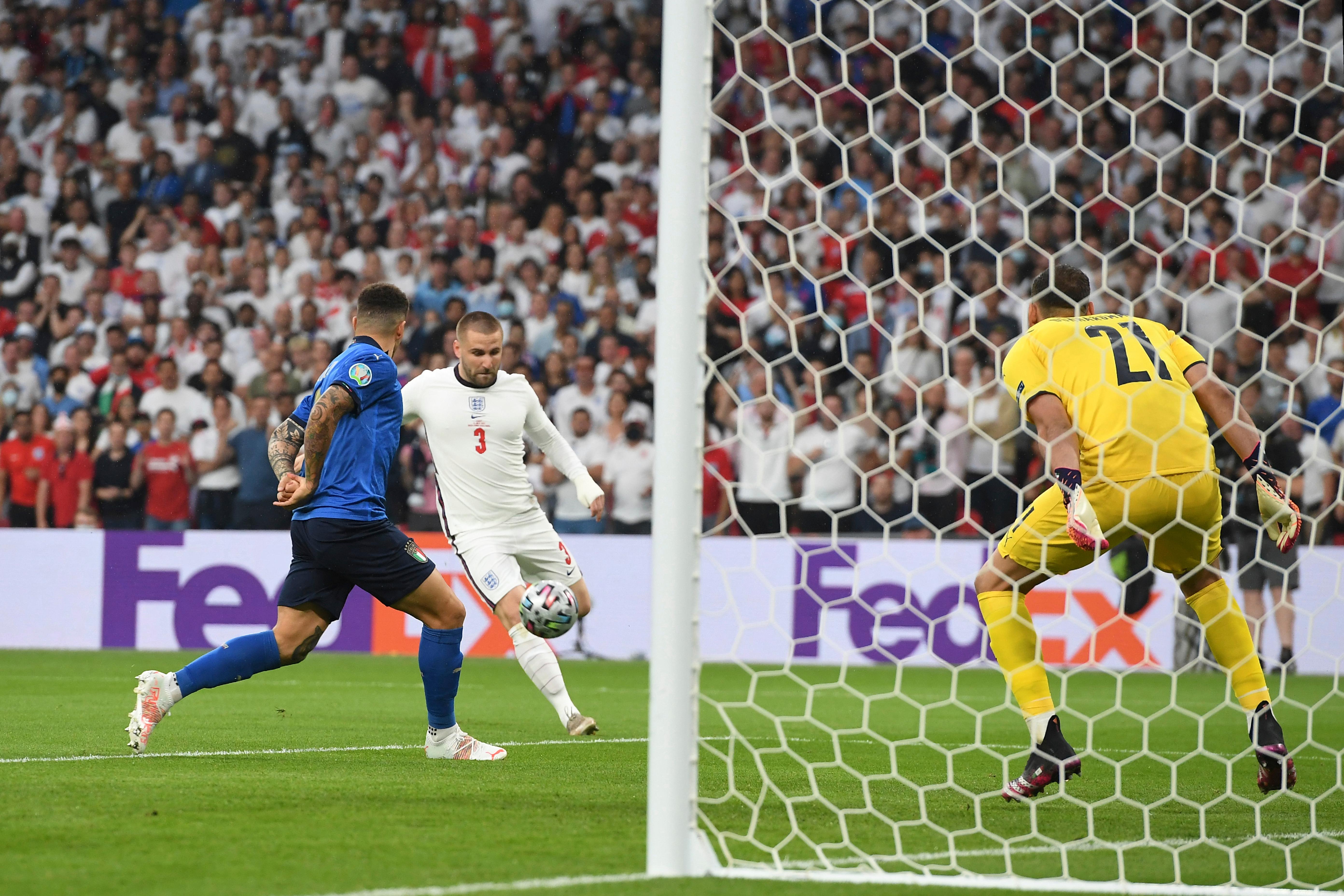 Das EM-Finale ist gerade mal zwei Minuten alt, da steht es bereits 1:0 für England.