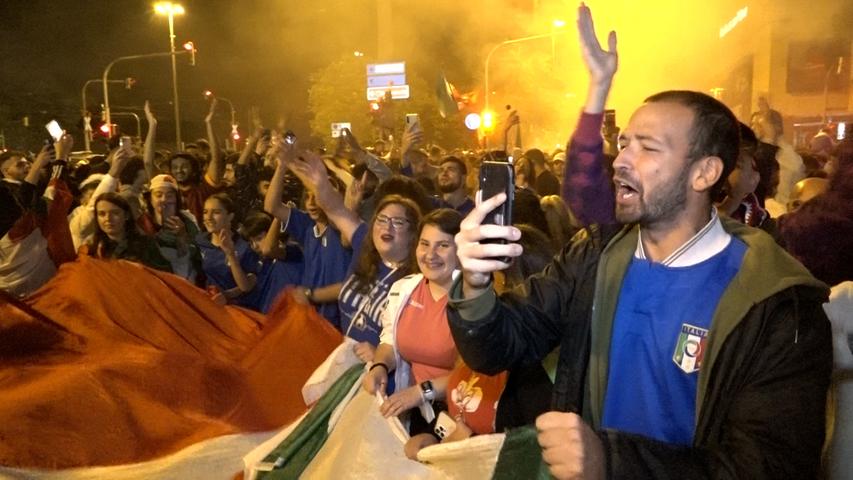 Italien ist Europameister: 1800 Fans feiern am Nürnberger Plärrer